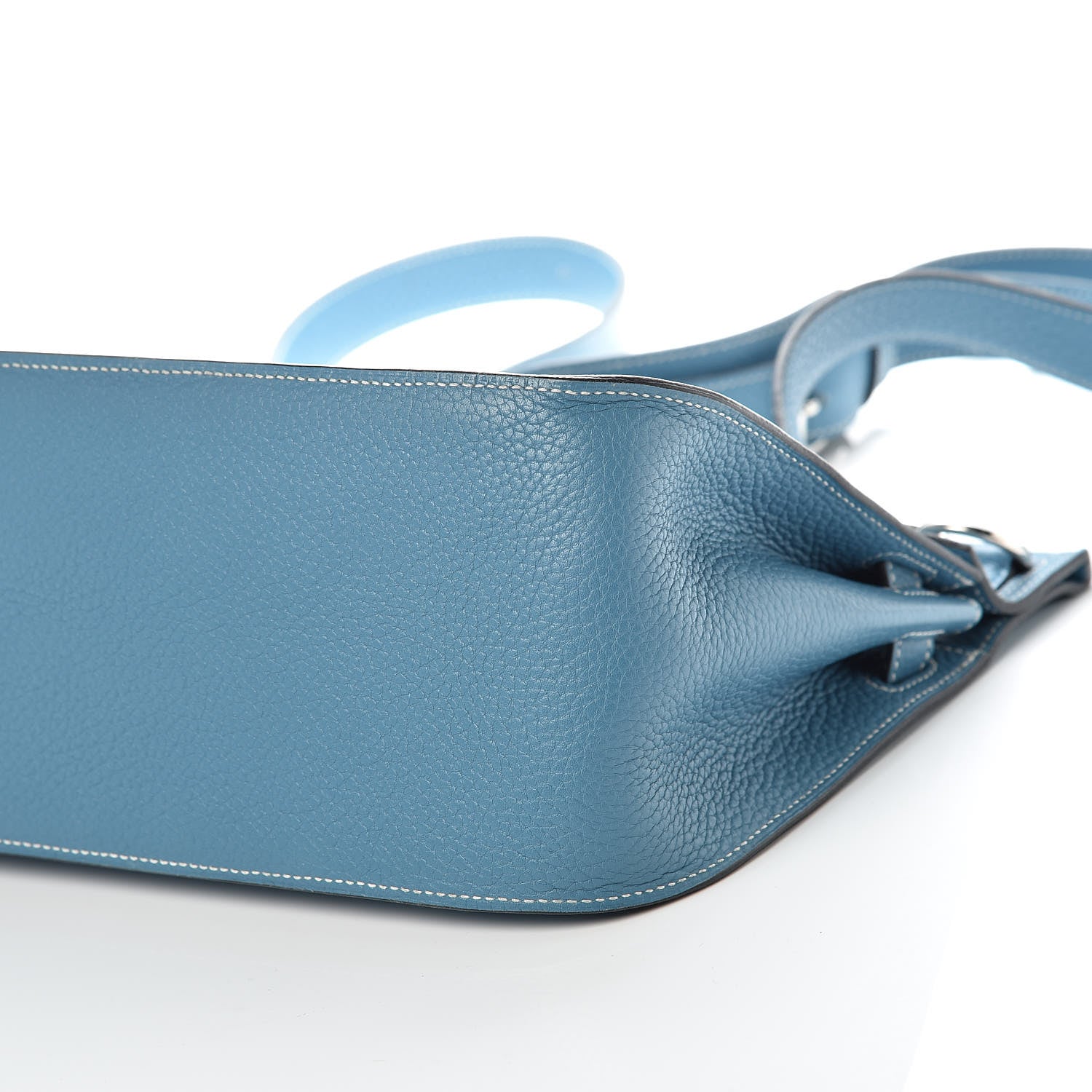 Hermes Taurillon Clemence Jypsiere 28 Blue Jean 10 of 12