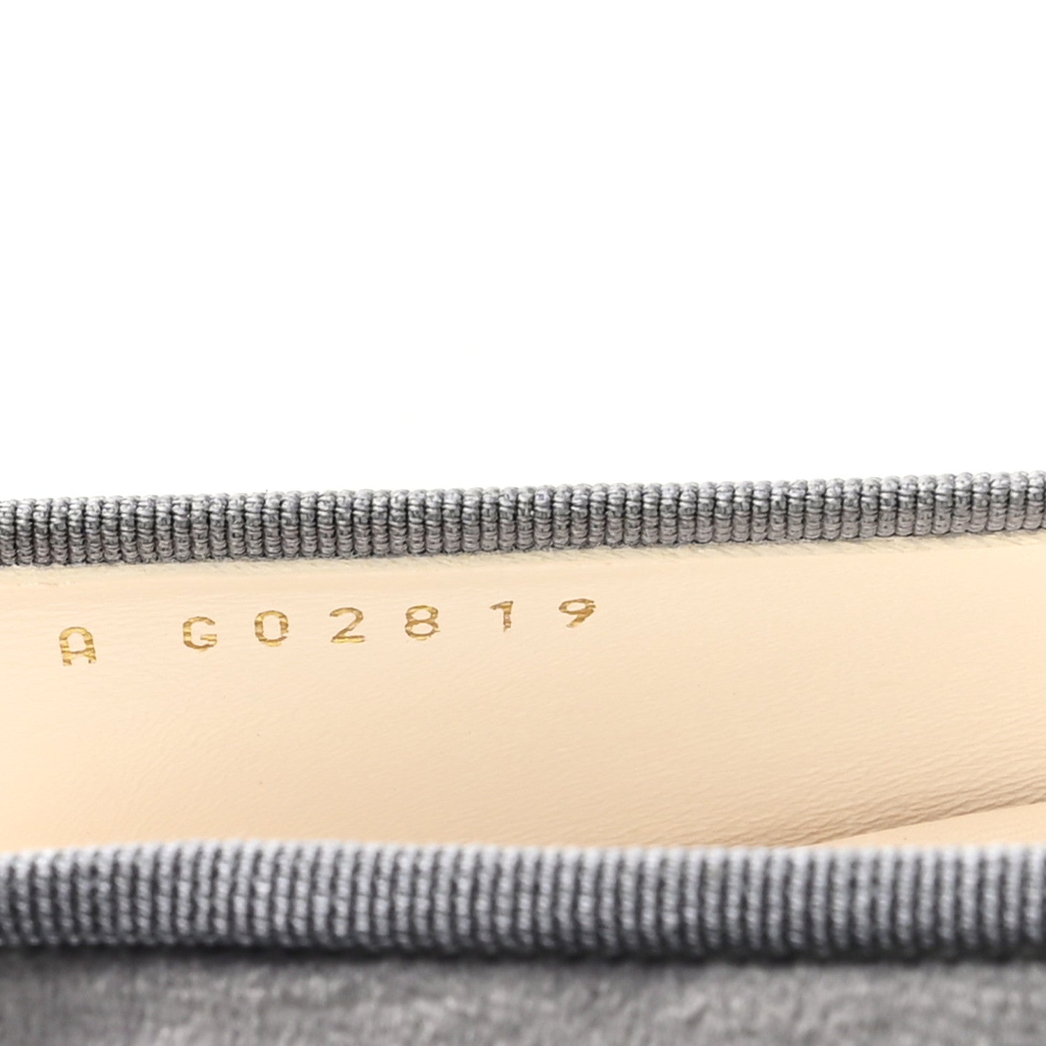 Chanel Velvet Cap Toe Ballerina Flats 39 Grey Green 9 of 9