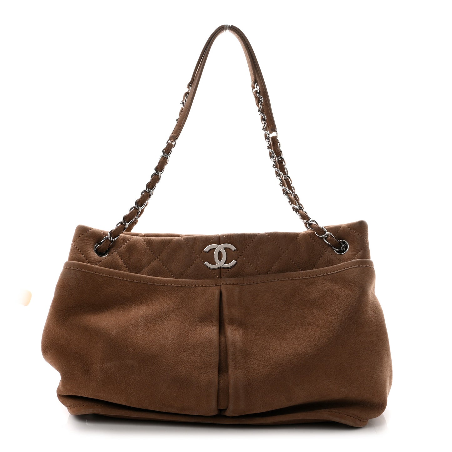 Ultra Soft Suede Calfskin Natural Beauty Tote Brown