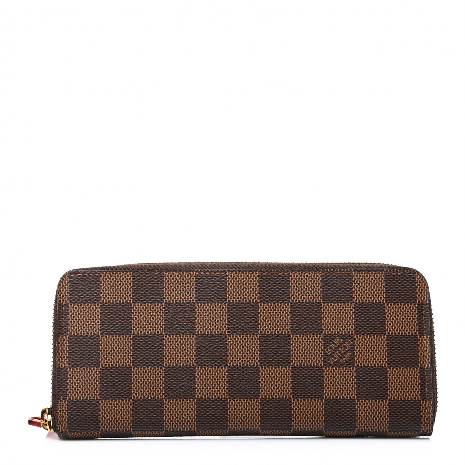 Louis Vuitton Damier Ebene Clemence Wallet Cherry 1 of 8