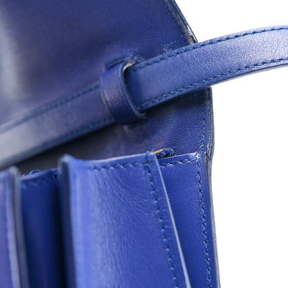 Celine Box Calfskin Medium Classic Box Flap Bag Indigo 15 of 16
