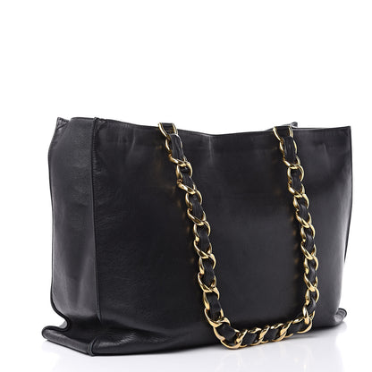 Chanel Lambskin CC Tote Black 3 of 14