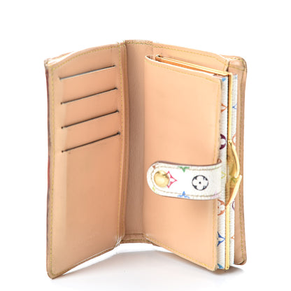 Louis Vuitton Monogram Multicolor French Purse Wallet White 5 of 21