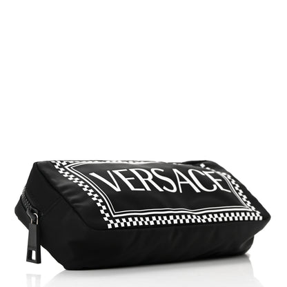 Versace Nylon Logo Two Tone Belt Bag Black 4 of 11