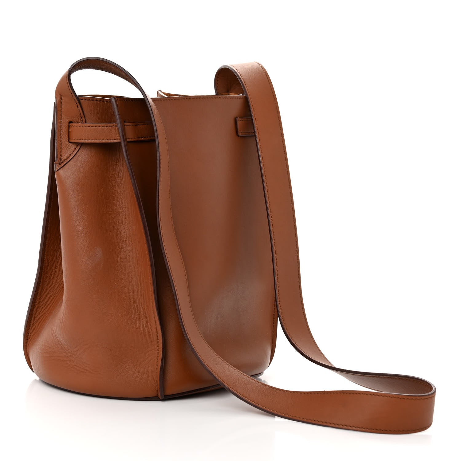 Celine Smooth Calfskin Long Strap Big Bucket Bag Tan 3 of 13