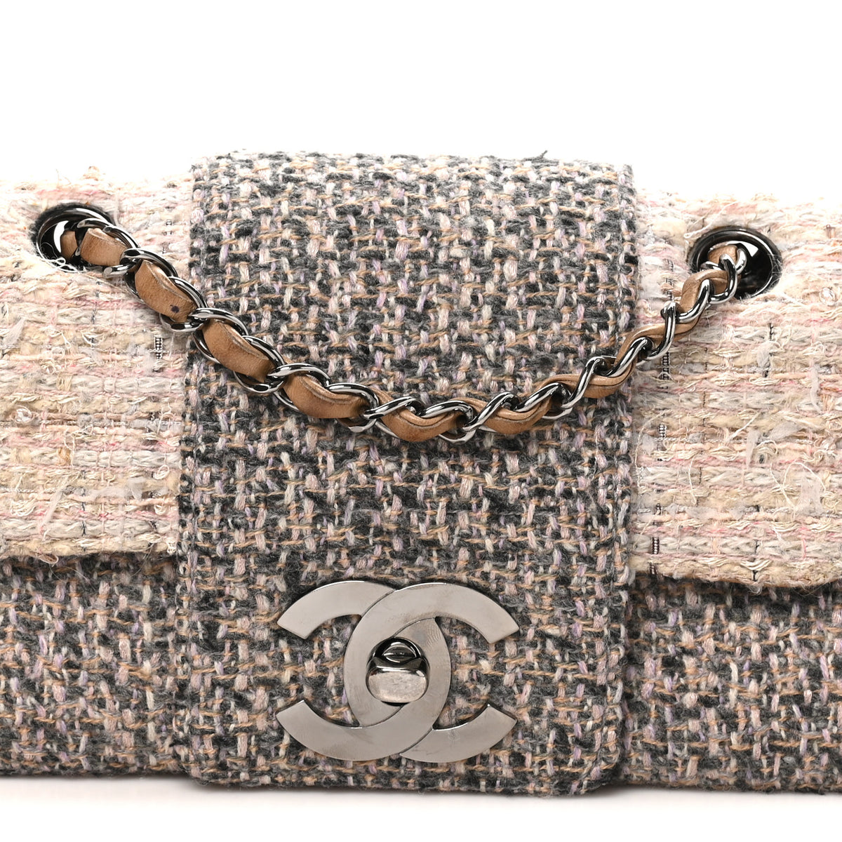 Chanel Tweed Small Fantasy Flap Grey 7 of 10