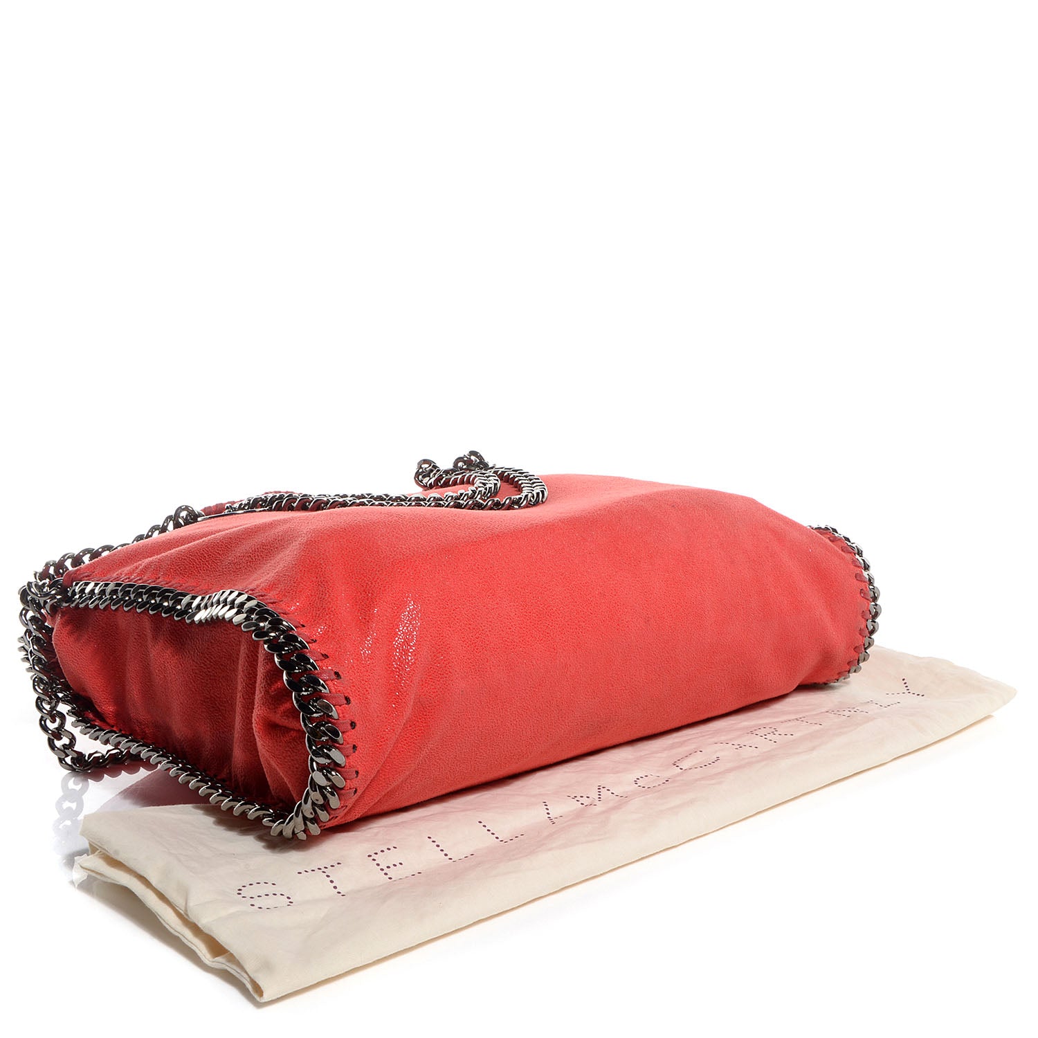 Stella McCartney Faux Leather Shaggy Deer Small Falabella Flame 4 of 9