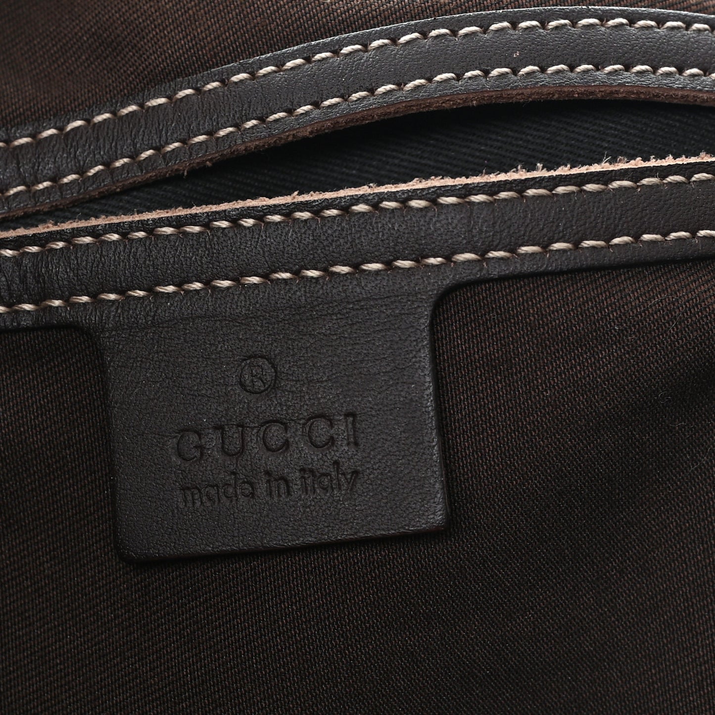 GG Plus Monogram Joy Vertical Tote Dark Brown