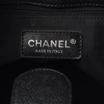 Chanel Caviar Quilted Petit Shopping Tote PST Black 6 of 14