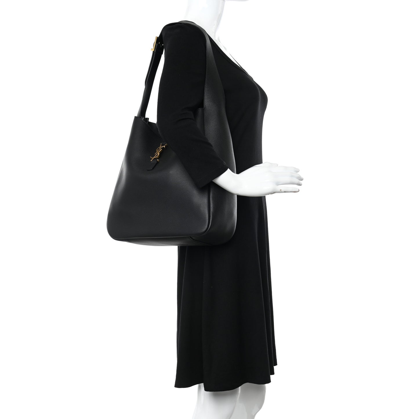 Smooth Calfskin Large Le 5 A 7 Soft Hobo Black