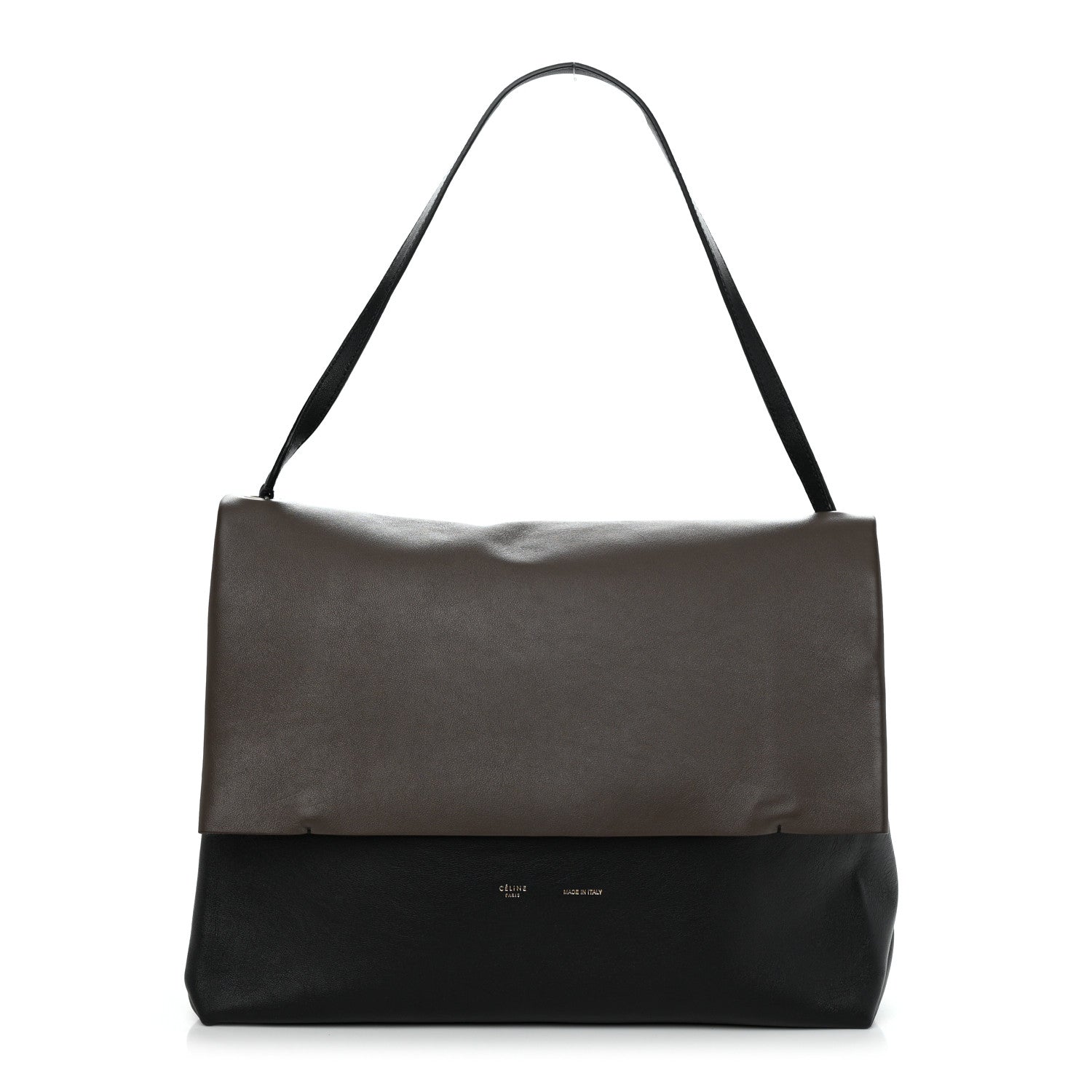 Celine Calfskin Suede All Soft Shoulder Bag Taupe 1 of 10