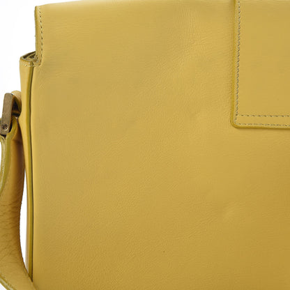 Saint Laurent Calfskin Classic Y Satchel Yellow 11 of 15