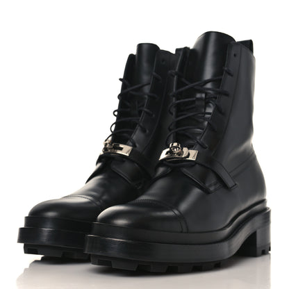 Hermes Glossed Calfskin Funk Ankle Boots 39.5 Black 3 of 9