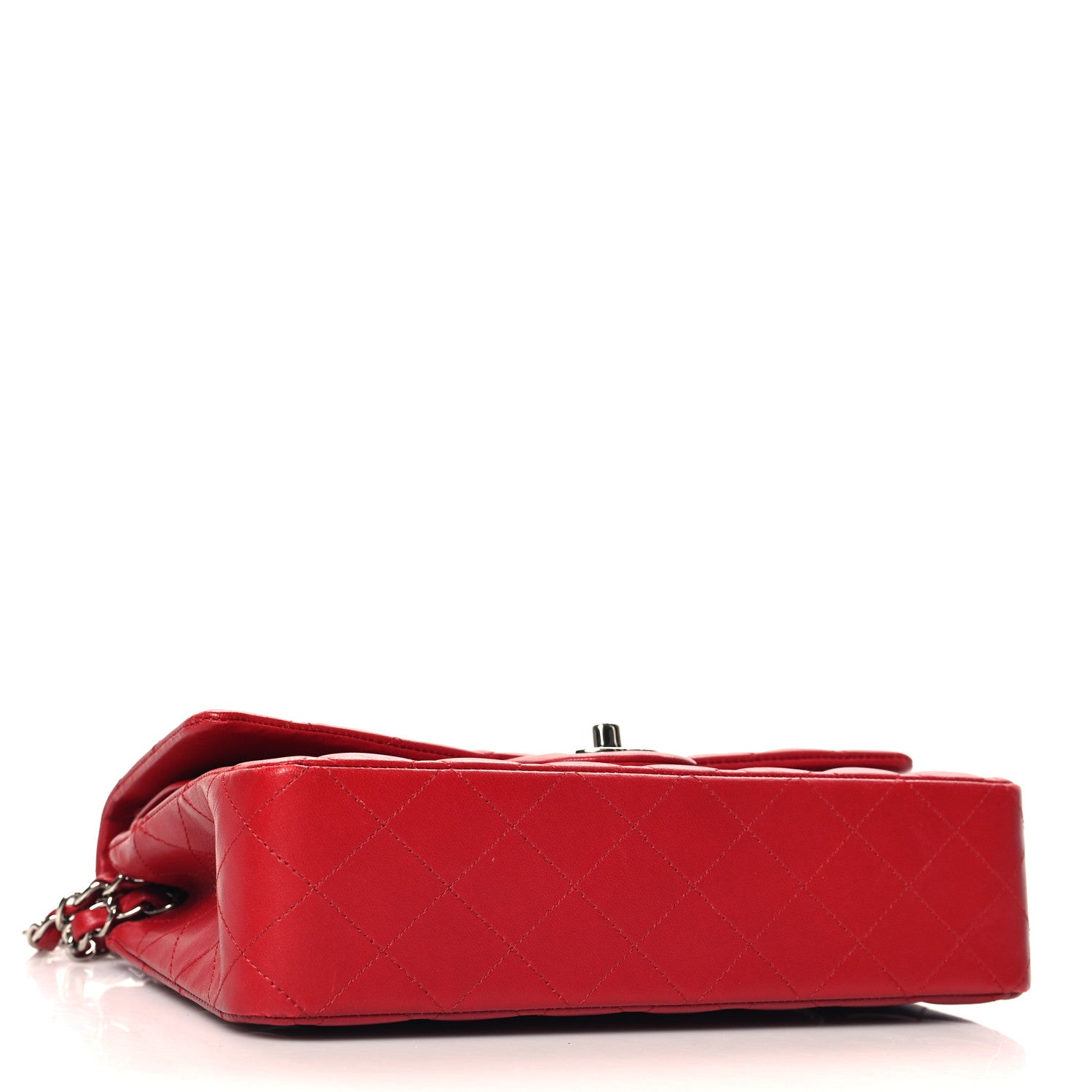 Chanel Lambskin Quilted Medium Double Flap Red 4 of 12
