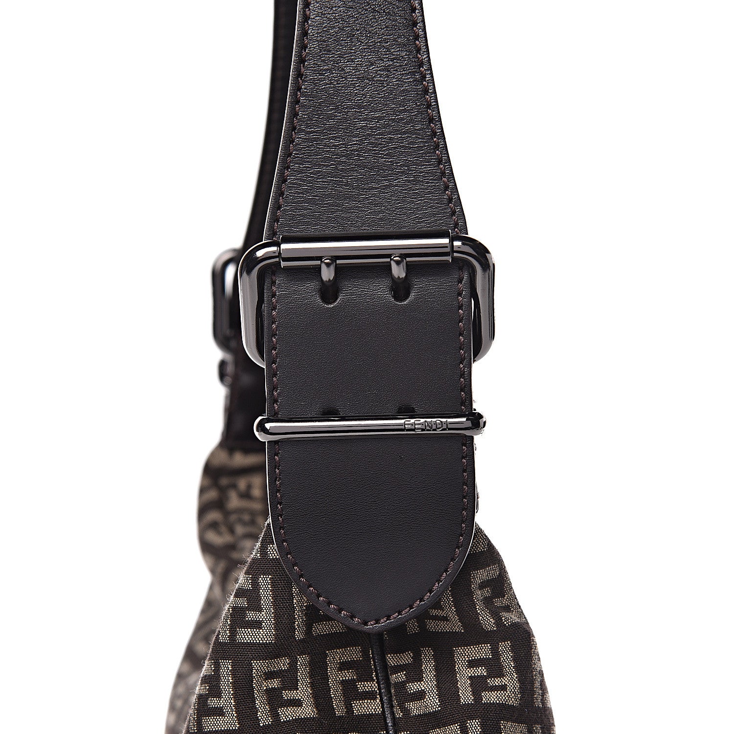 Fendi Zucchino Vitello Oyster Testa di Moro Beige 8 of 8