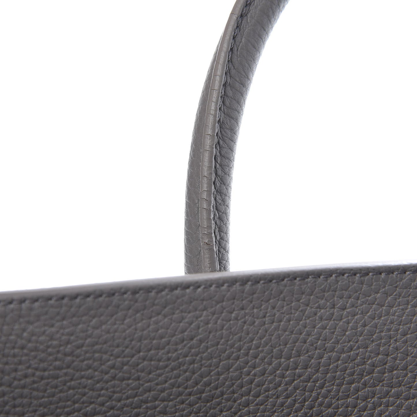 Grained Calfskin Small Supple Sac De Jour Mouse Grey