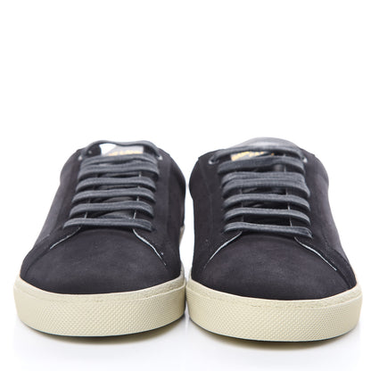 Saint Laurent Suede Mens Soho Court Classic Sneakers 40 Black Anthracite 2 of 9