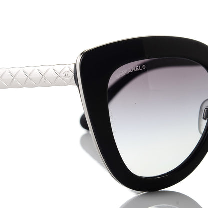 Chanel Cat Eye Quilted Sunglasses 5368 Black 7 of 8