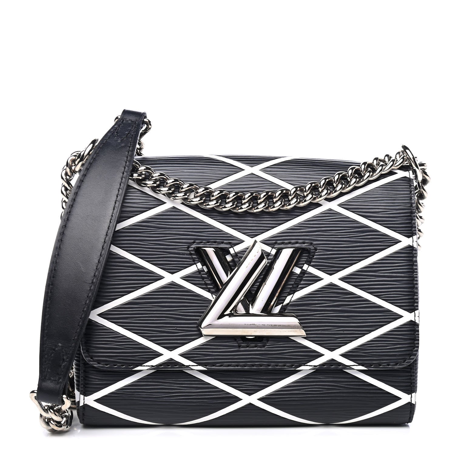 Louis Vuitton Epi Malletage Twist Shoulder Bag PM Black 1 of 4