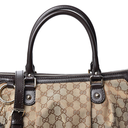 Gucci Monogram Medium Sukey Top Handle Dark Brown 7 of 9