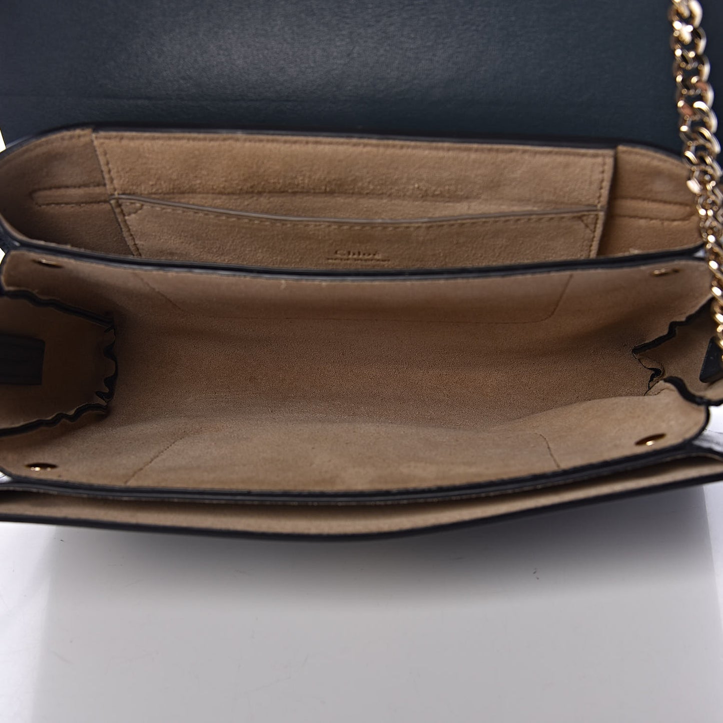 Suede Calfskin Small Faye Shoulder Bag Majolica Blue