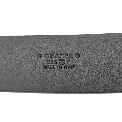 Chanel Calfskin Crystal CC Belt 90 36 Black 3 of 8