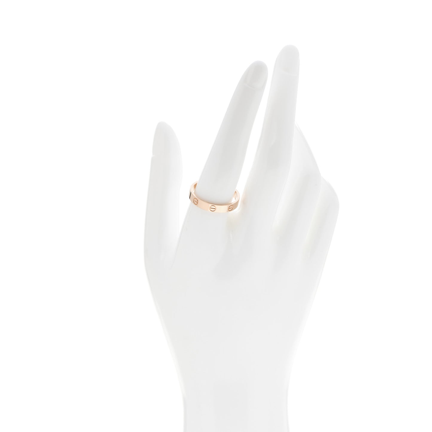 18K Pink Gold 3.5mm LOVE Wedding Band Ring 60 9