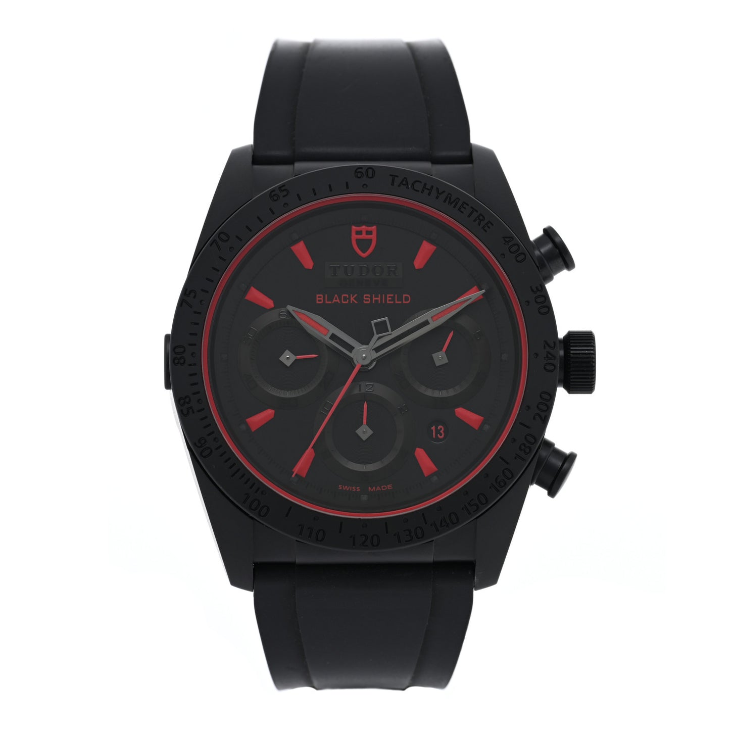 Ceramic Rubber 42mm Fastrider Black Shield Automatic Watch Black 42000CR