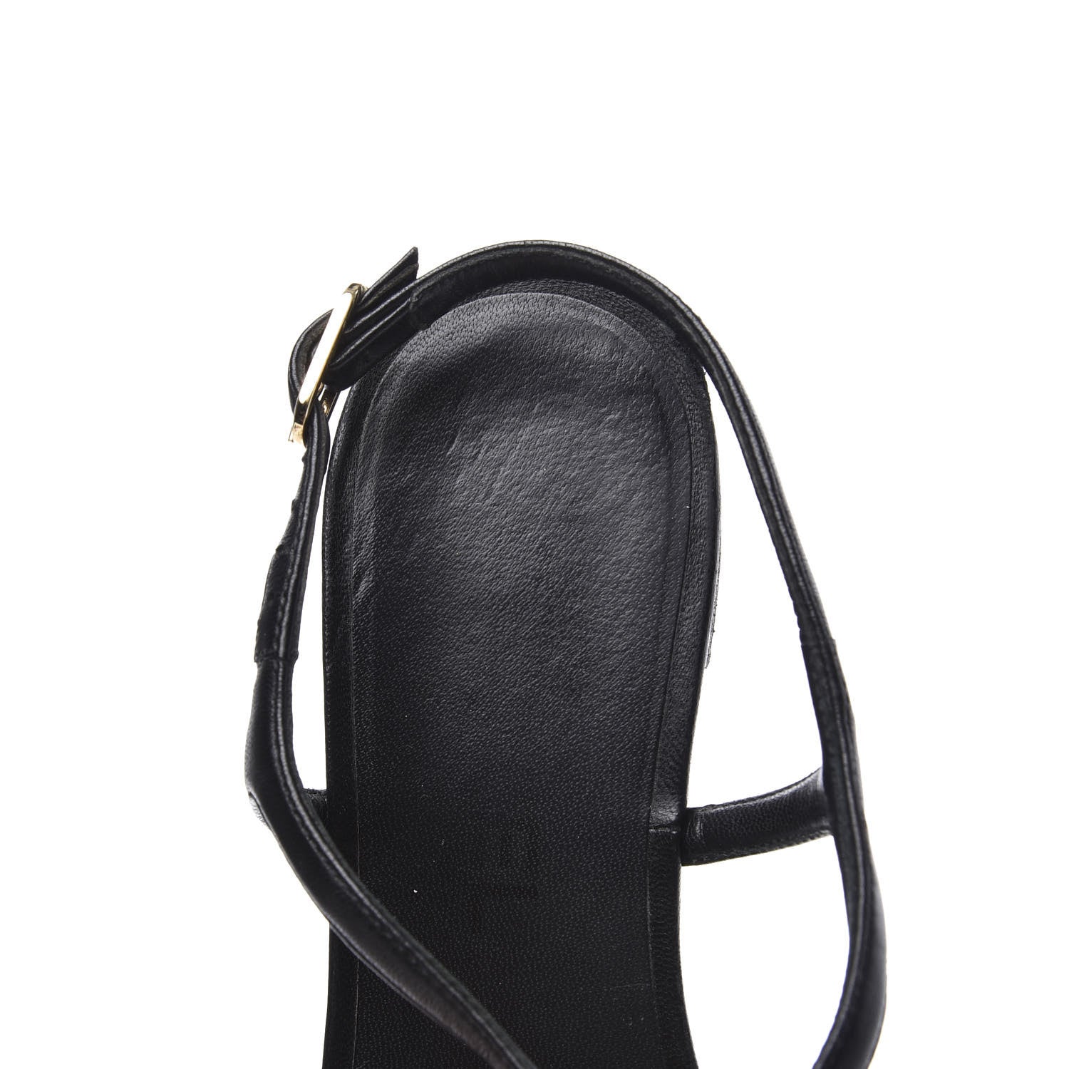 Chanel Lambskin Camellia Thong Sandals 37.5 Black White 8 of 9