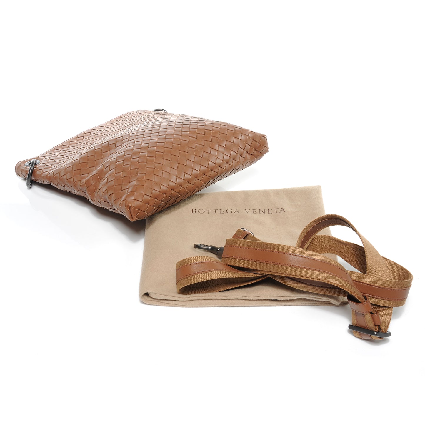 Nappa Intrecciato Messenger Bag Edoardo