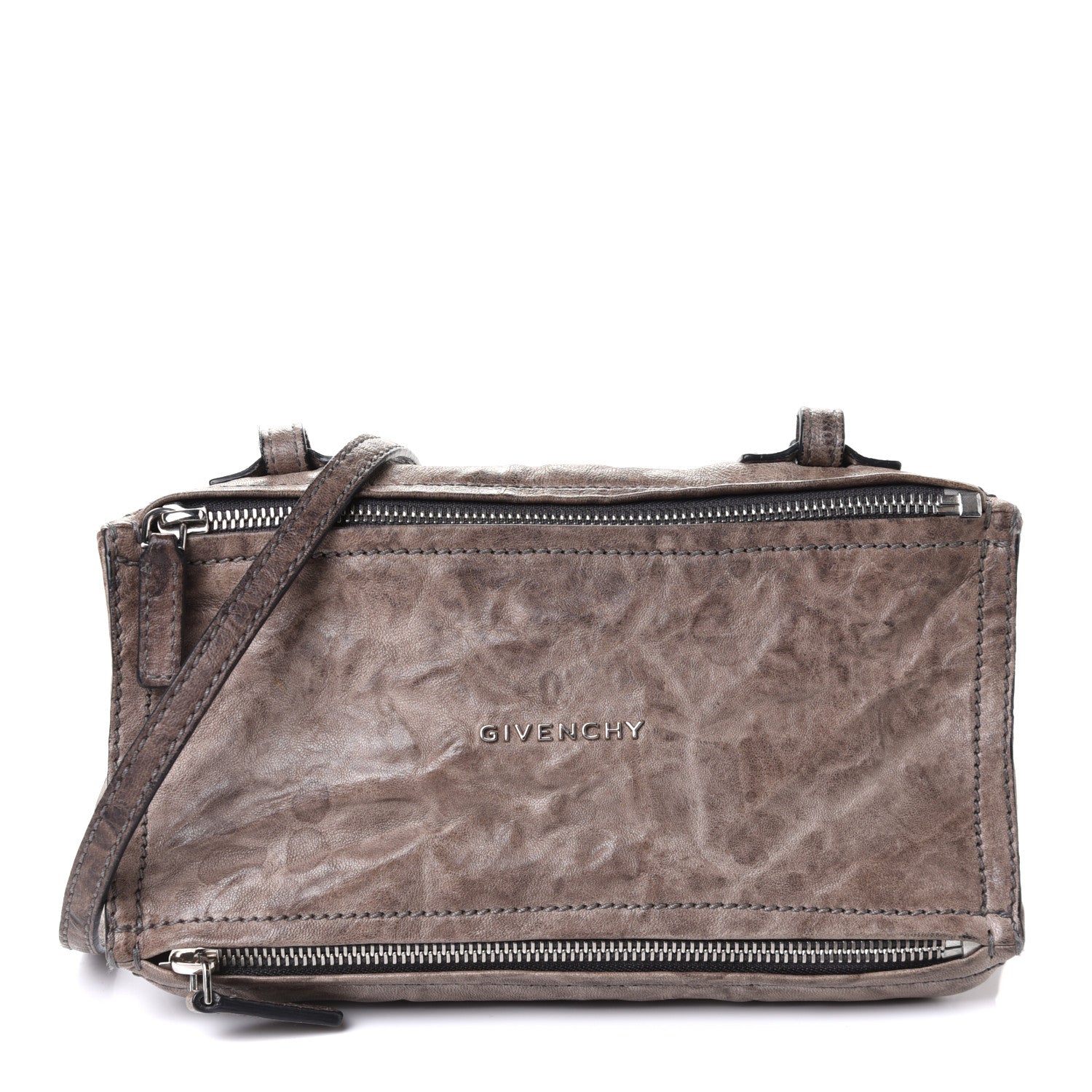 Givenchy Tumbled Sheepskin Mini Pandora Charcoal 1 of 7