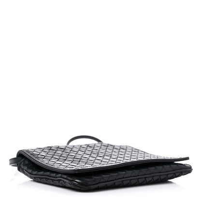 Bottega Veneta Nappa Intrecciato Crossbody Messenger Flap Black 3 of 9