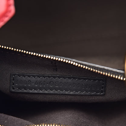 Fendi Vitello Century F is Fendi FF 1974 Embossed Small Runaway Satchel Black Maya 8 of 16