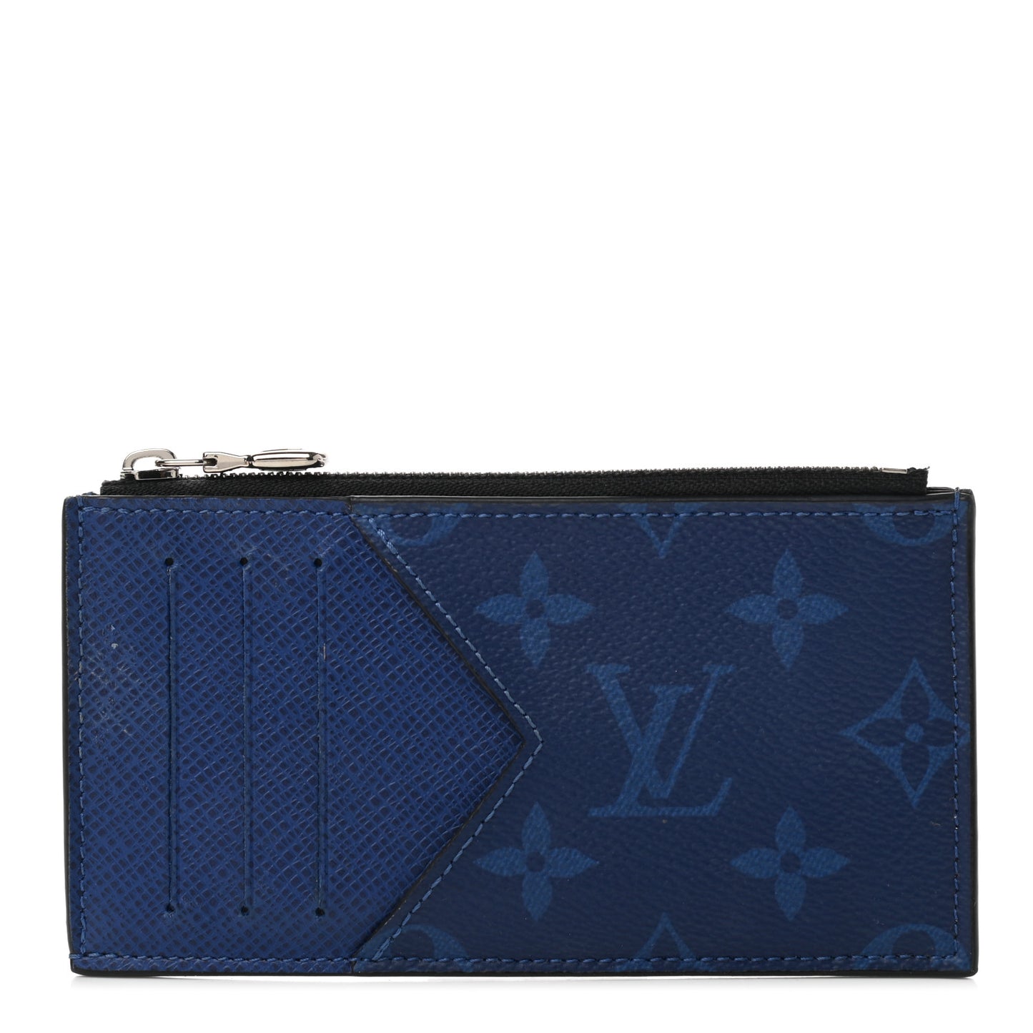 Monogram Taiga Coin Card Holder Cobalt