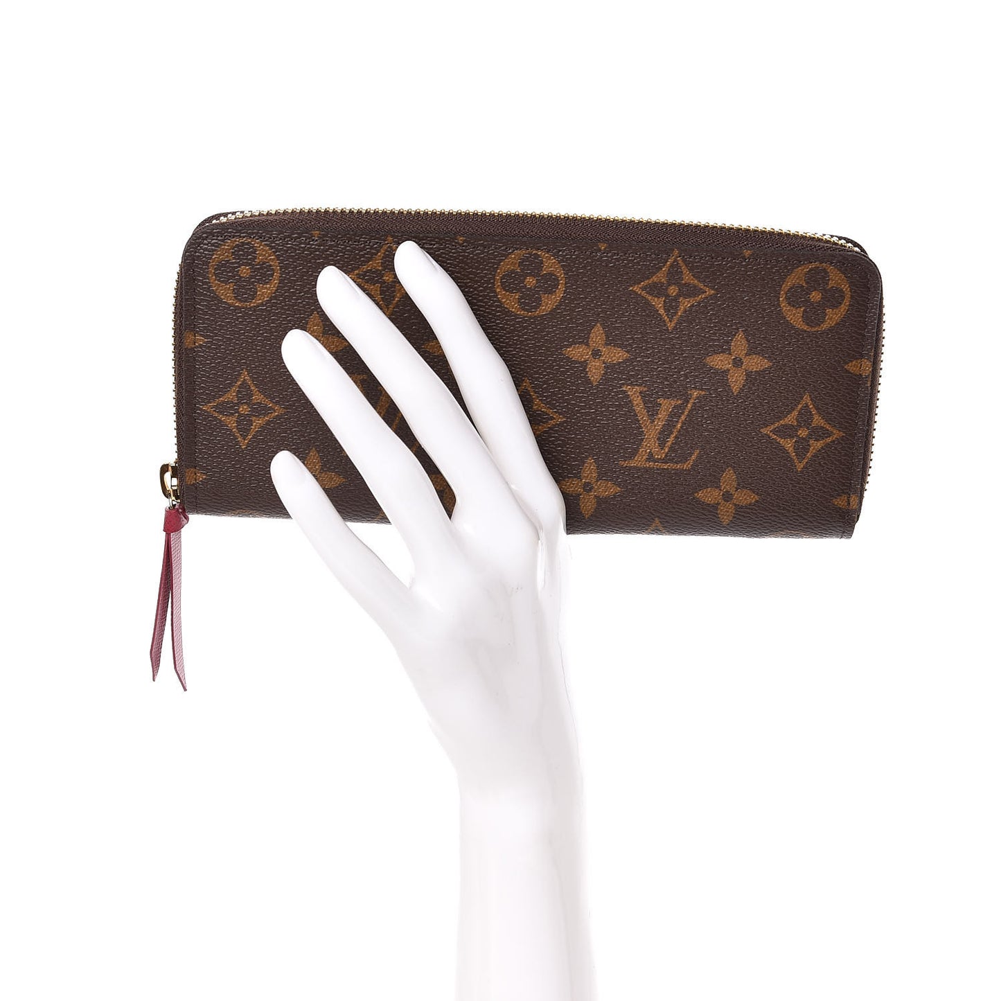 Monogram Clemence Wallet Fuchsia