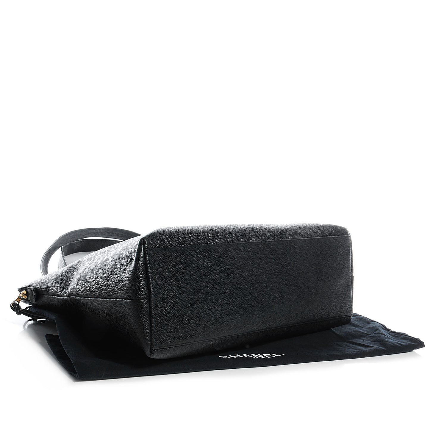 Caviar Large CC Shoulder Bag Black