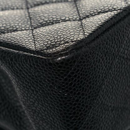Chanel Caviar Quilted Medium Double Flap Black 11 of 12