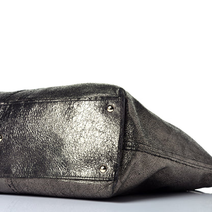 Saint Laurent Calfskin Reversible Double Sac Y Tote Gold Black 14 of 14