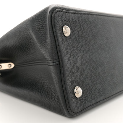 Louis Vuitton Taurillon Braided Capucines MM Black 8 of 12