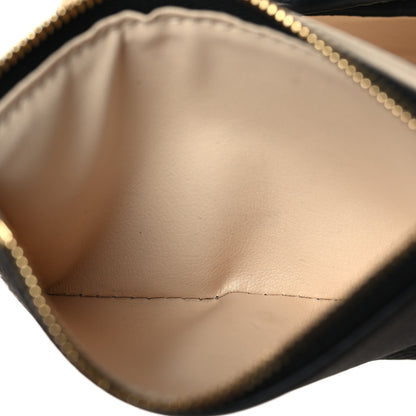 Louis Vuitton Grained Calfskin LV Pont 9 Compact Wallet Black 6 of 9