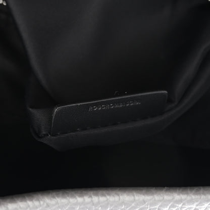Burberry Calfskin Logo Embossed Backpack Charcoal Grey 8 of 11