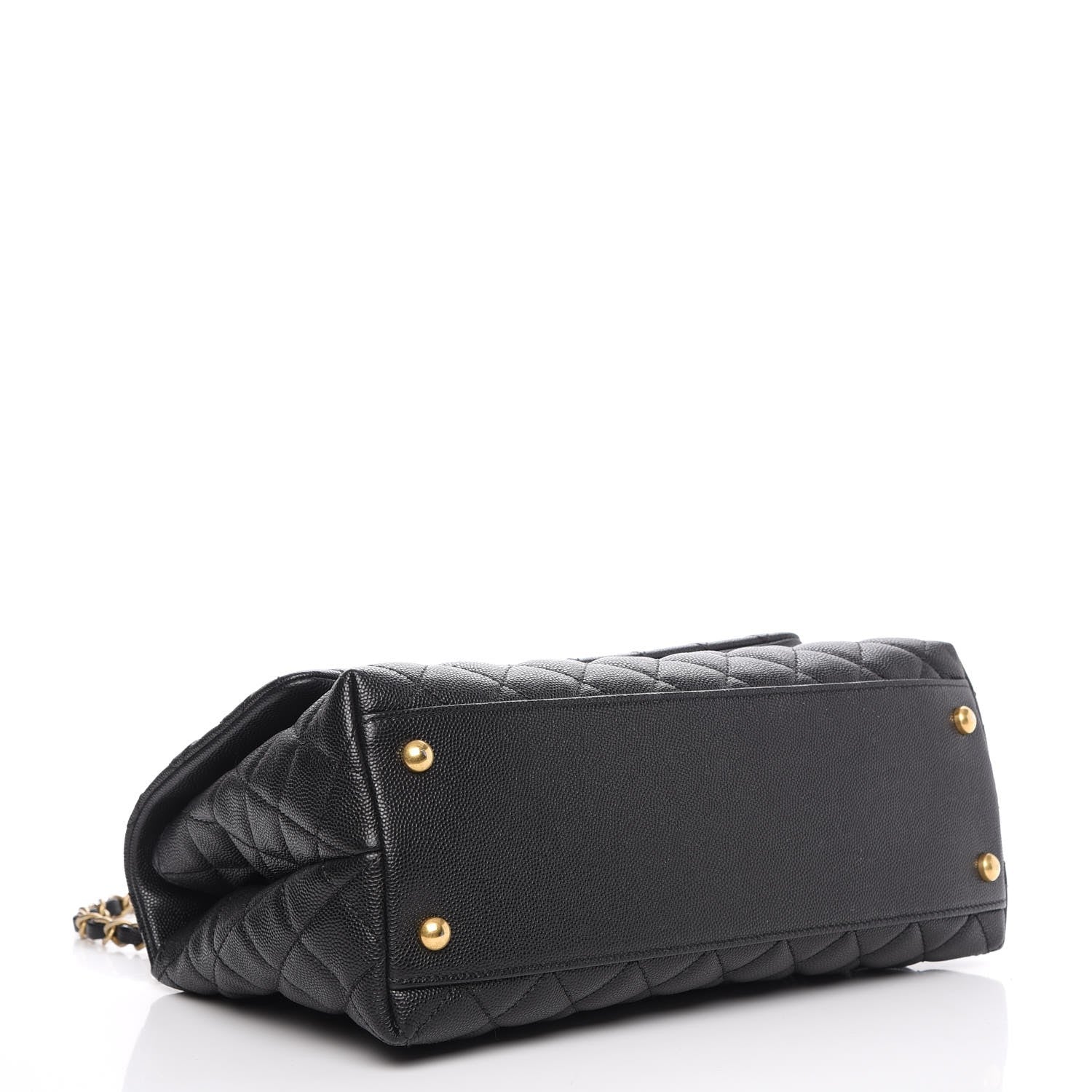 Chanel Caviar Quilted Small Coco Handle Flap Black 4 of 8