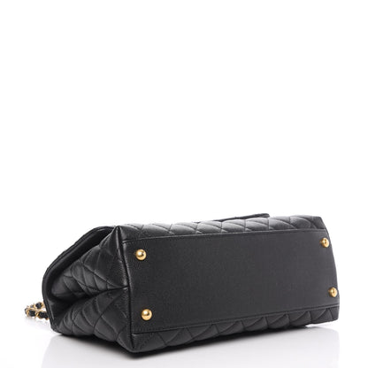 Chanel Caviar Quilted Small Coco Handle Flap Black 4 of 8