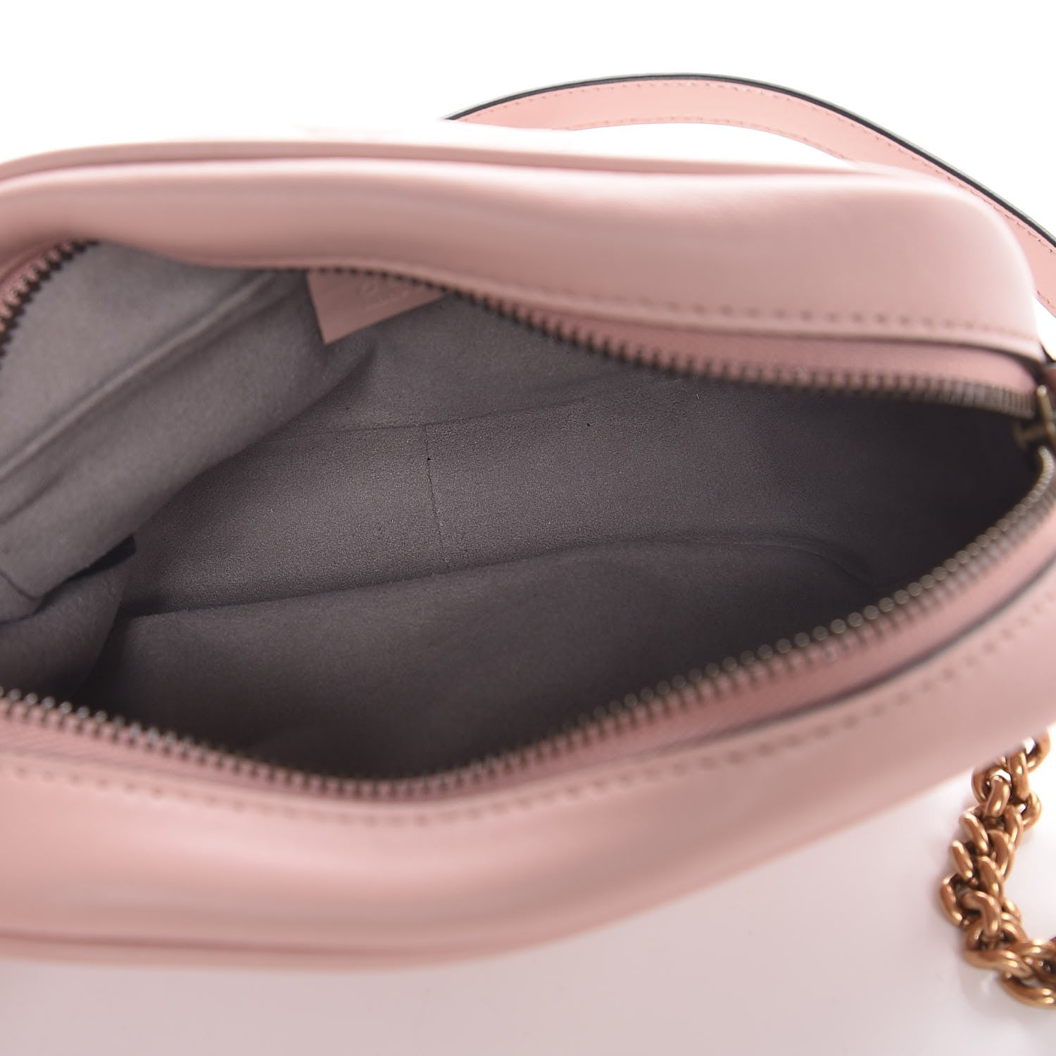 Gucci Calfskin Matelasse Mini GG Marmont Chain Shoulder Bag Perfect Pink 5 of 7