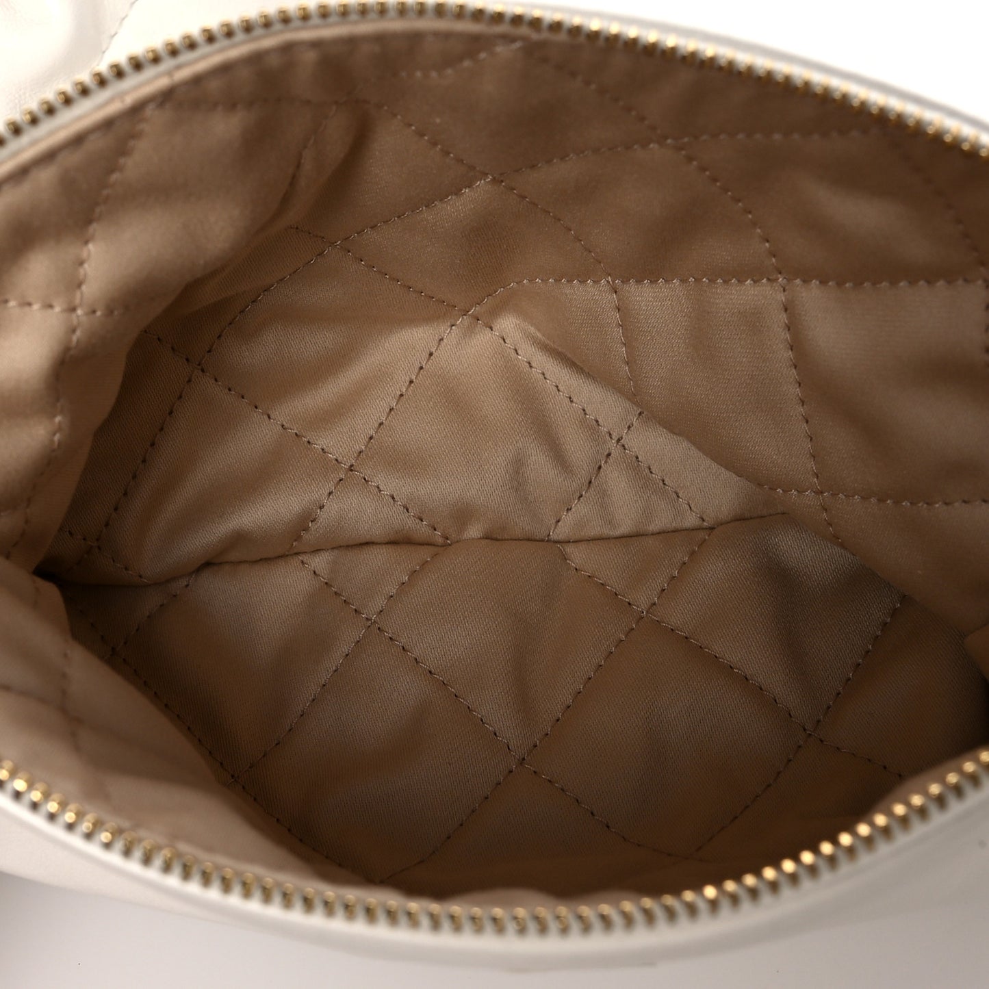 Shiny Calfskin Quilted Small Chanel 22 White
