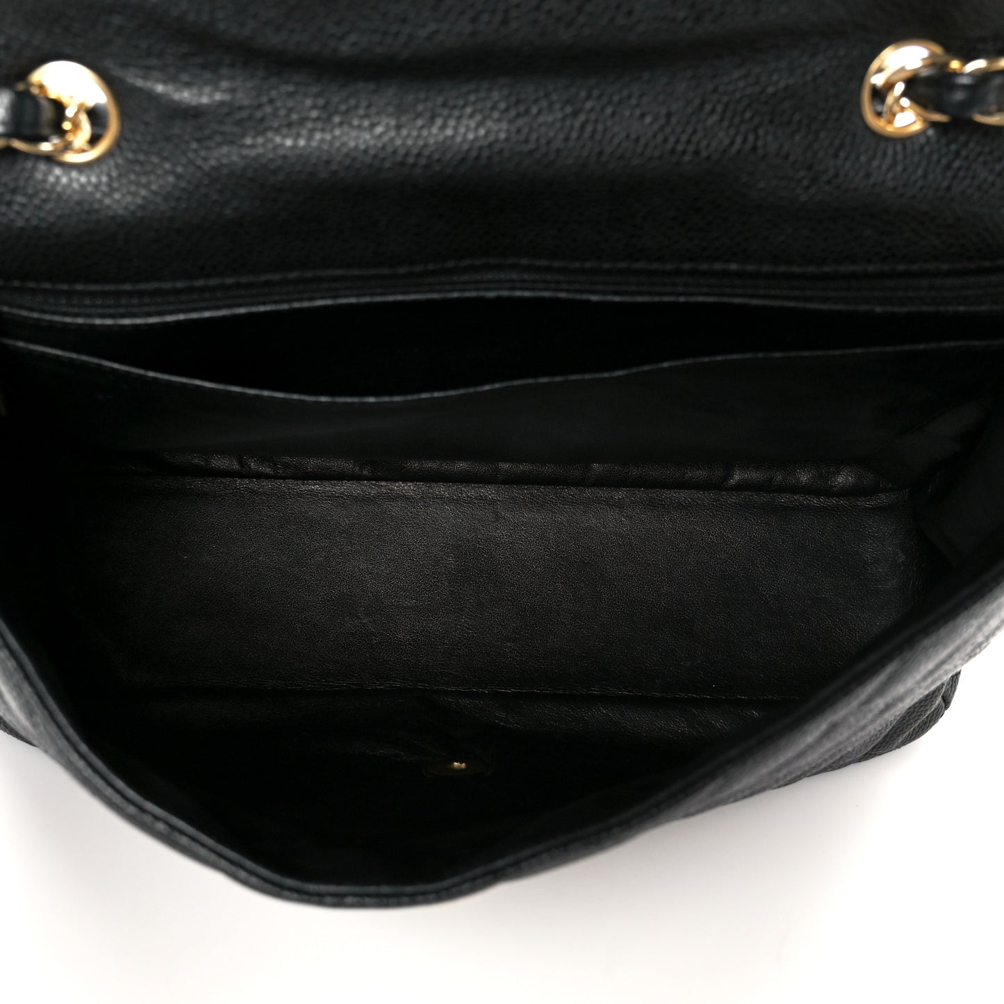 Caviar Quilted Jumbo Single Flap Black