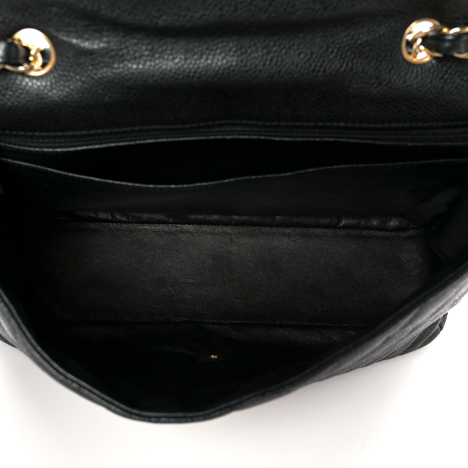 Chanel Caviar Quilted Jumbo Single Flap Black 5 of 11