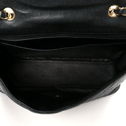 Chanel Caviar Quilted Jumbo Single Flap Black 5 of 11