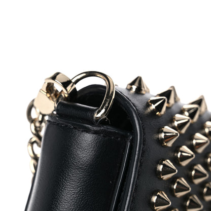 Christian Louboutin Calfskin Spiked Zoompouch Crossbody Black 13 of 13