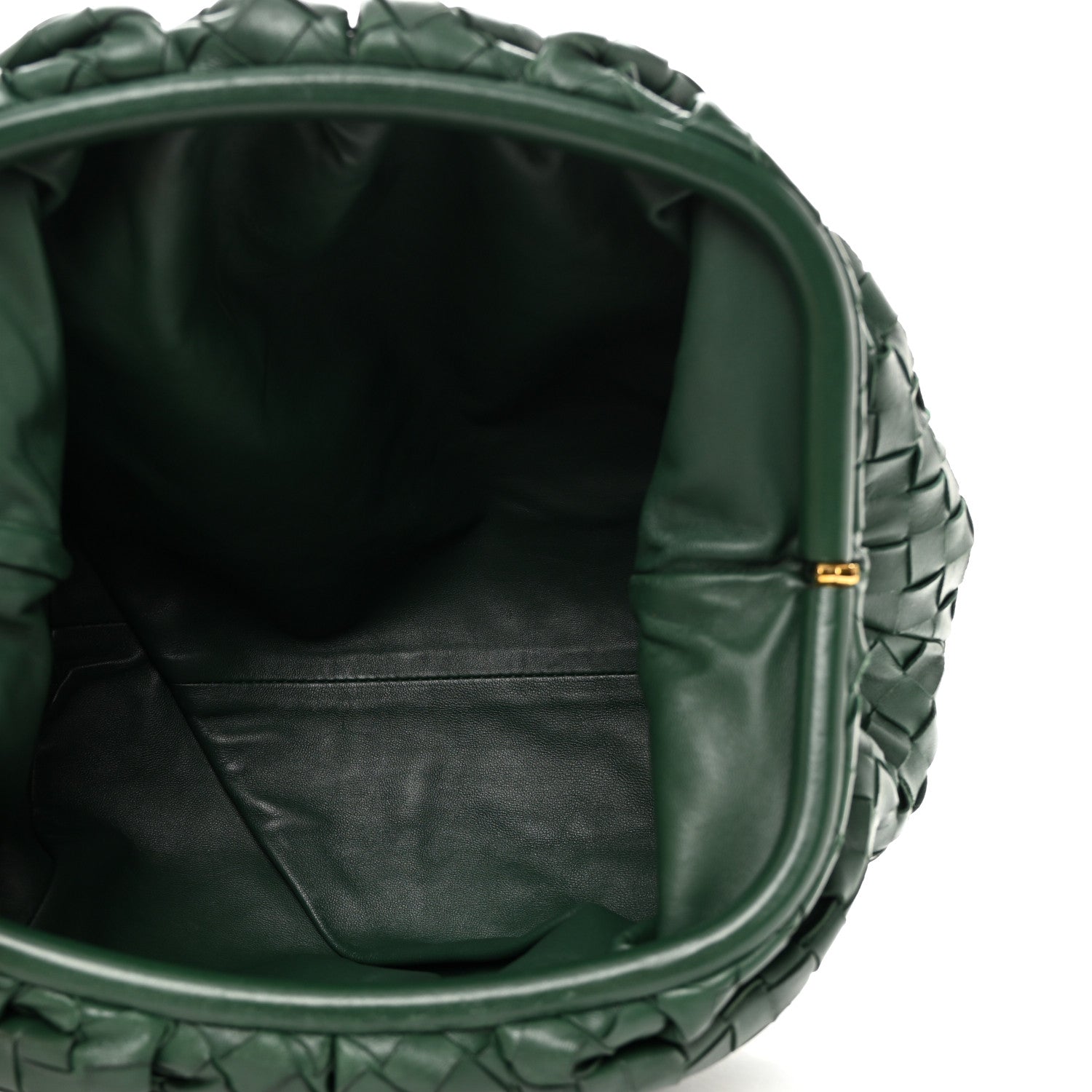 Bottega Veneta BOTTEGA VENETA Nappa Maxi Intrecciato The Pouch Oversized Clutch Raintree 5 of 9